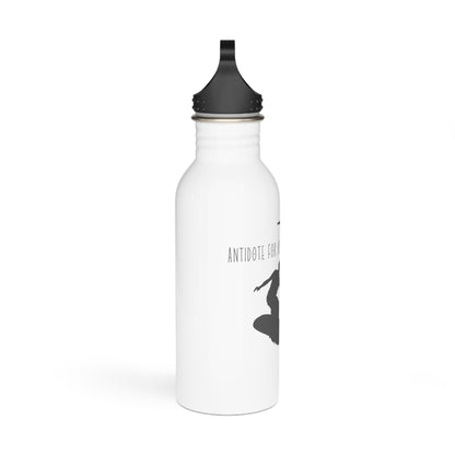 Antidote for Adulting Surfing Stainless Steel Water Bottle