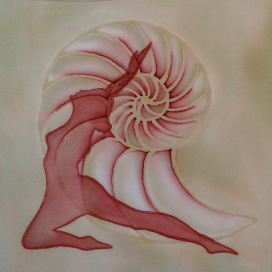 Yoga Enlightenment Series #1 Original Silk Painting