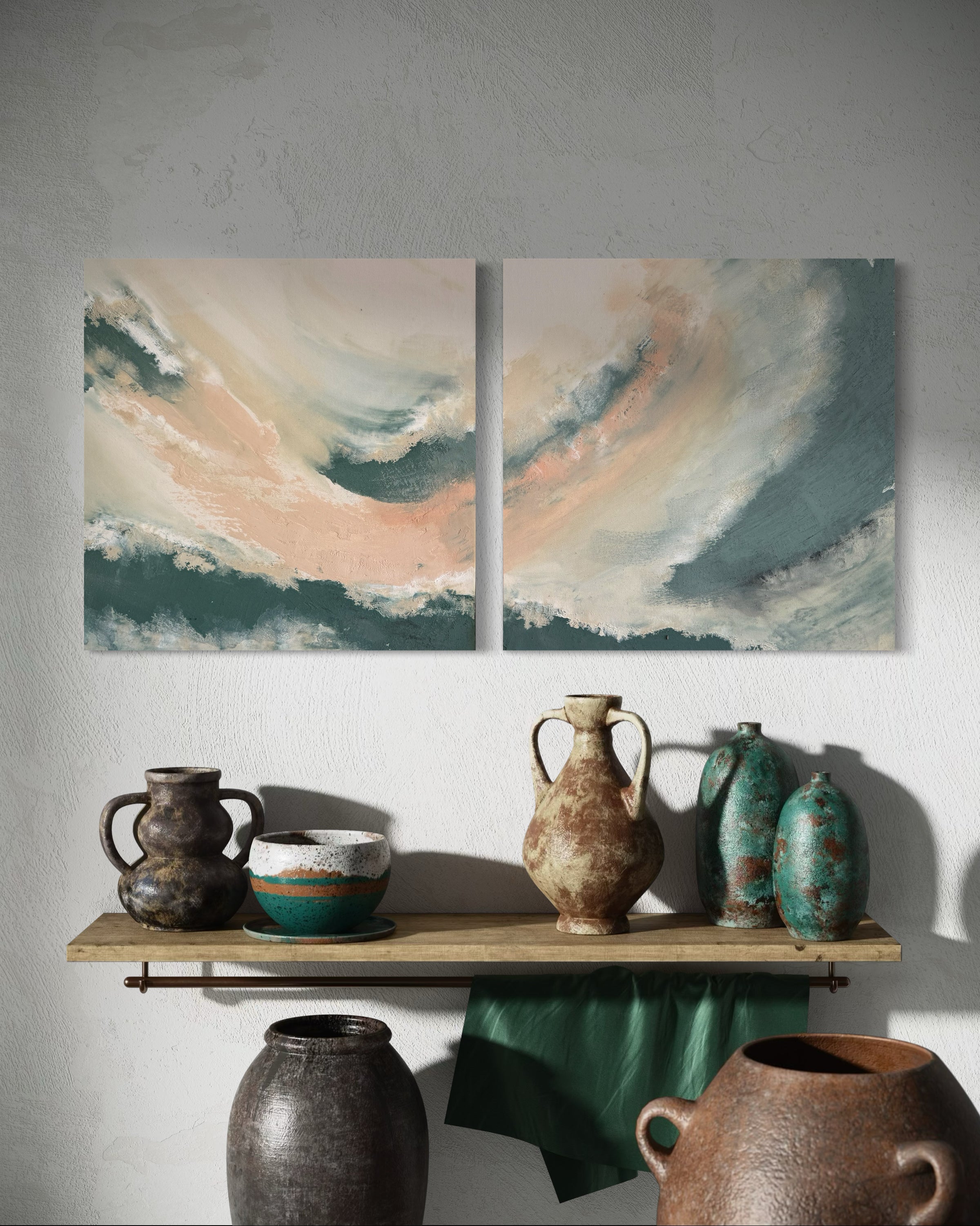 Where Air Becomes Form (Diptych)